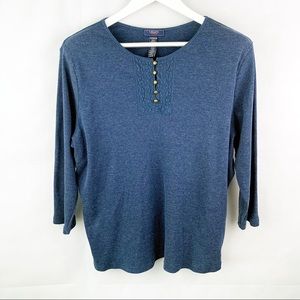 CHAPS | Blue Heather Sweater